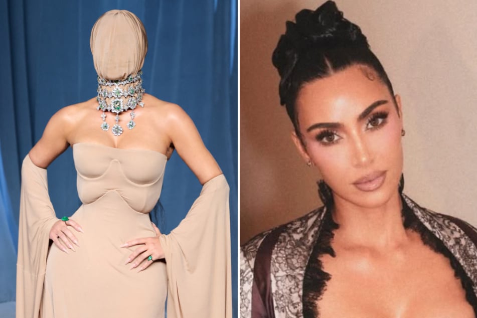 Kim Kardashian turned heads in a daring mask at the Los Angeles Academy Museum Gala.