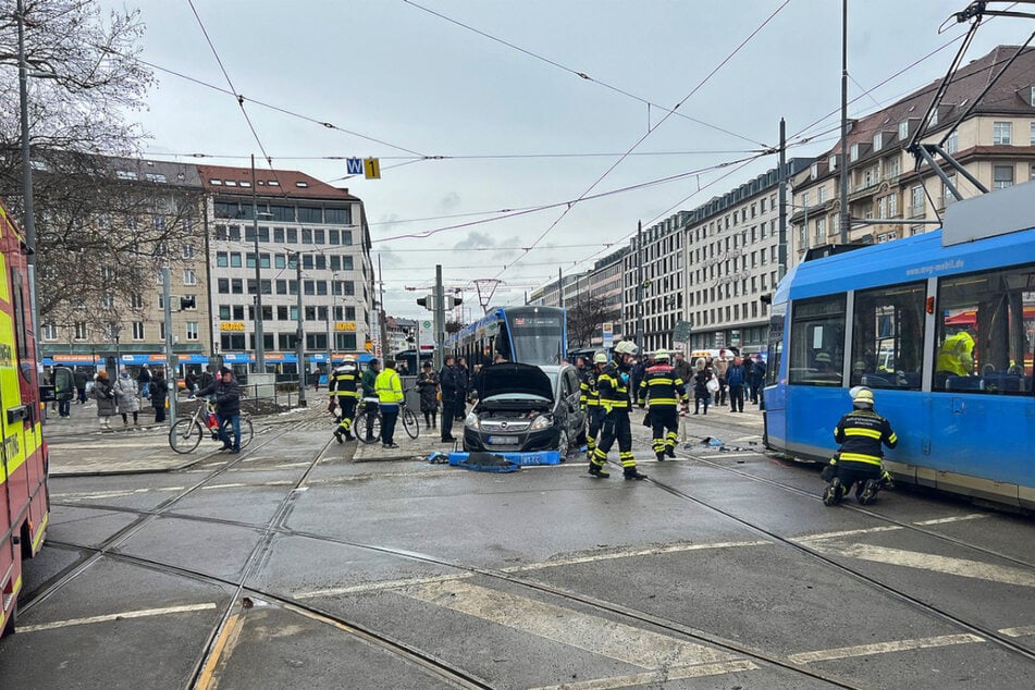 Mitten auf der Kreuzung am Sendlinger Tor kam es zum Unfall.