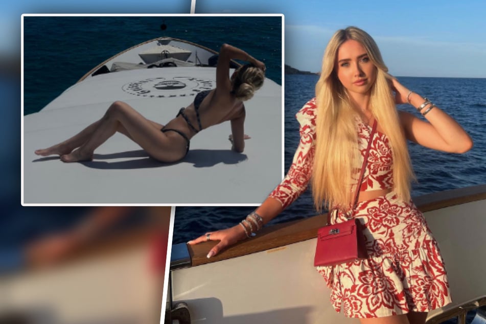 Shania Geiss rekelt sich nur im Bikini an Bord einer Yacht, Fans bekommen Schnappatmung