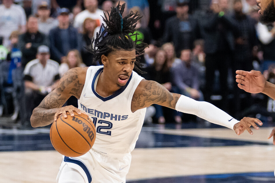 Grizzlies point guard Ja Morant struggled at times during his team's win over the Timberwolves.