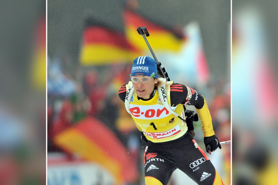 Magdalena Neuner (36) ist die erfolgreichste deutsche Biathletin aller Zeiten. (Archivbild)
