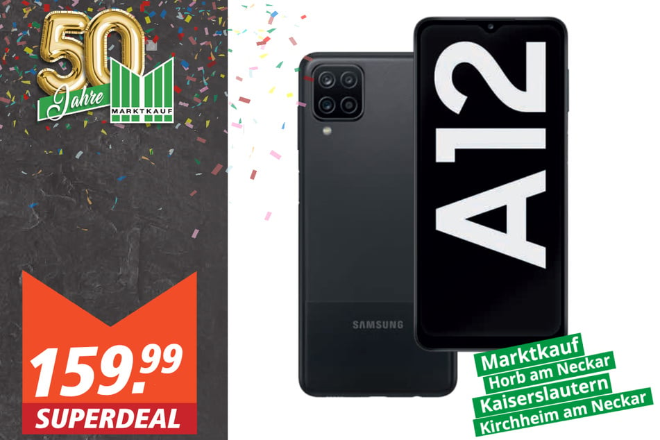 Samsung Galaxy A12
für 159,99 Euro