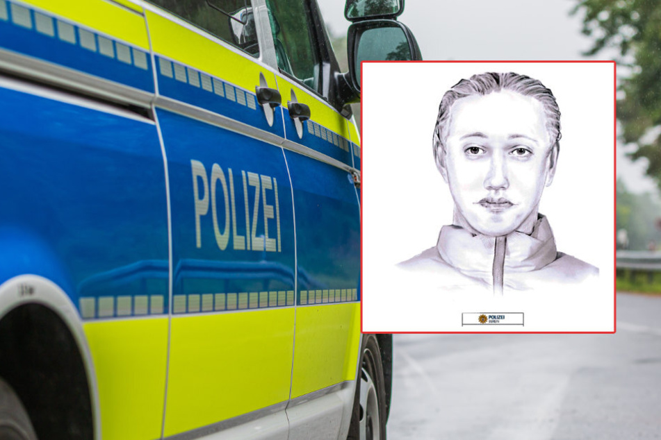 Die Polizei sucht mit diesem Phantombild nach einem Mann, der einen 27-Jährigen in Berlin angegriffen haben soll.