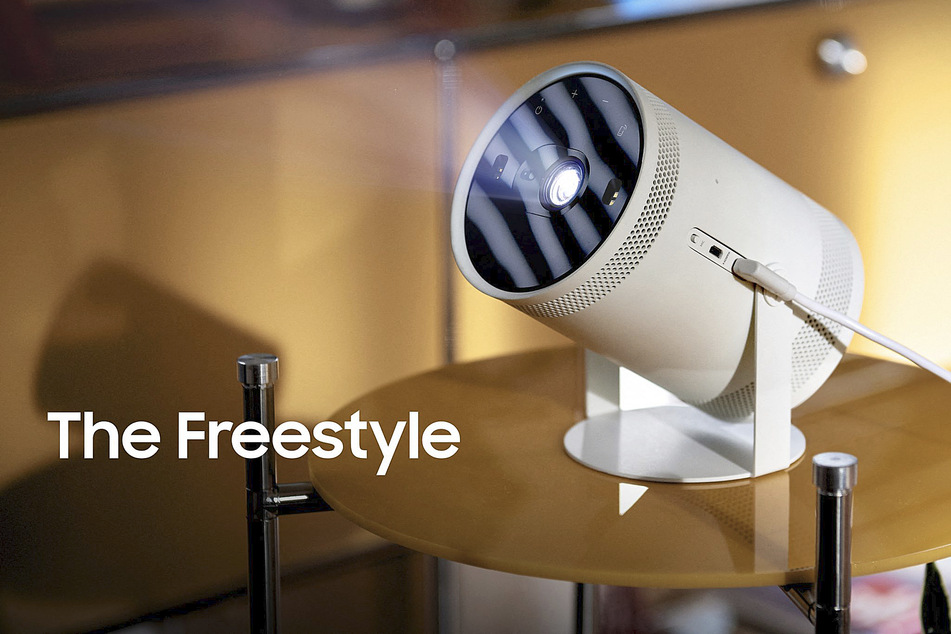 The Freestyle projector is light and small enough to go just about anywhere.