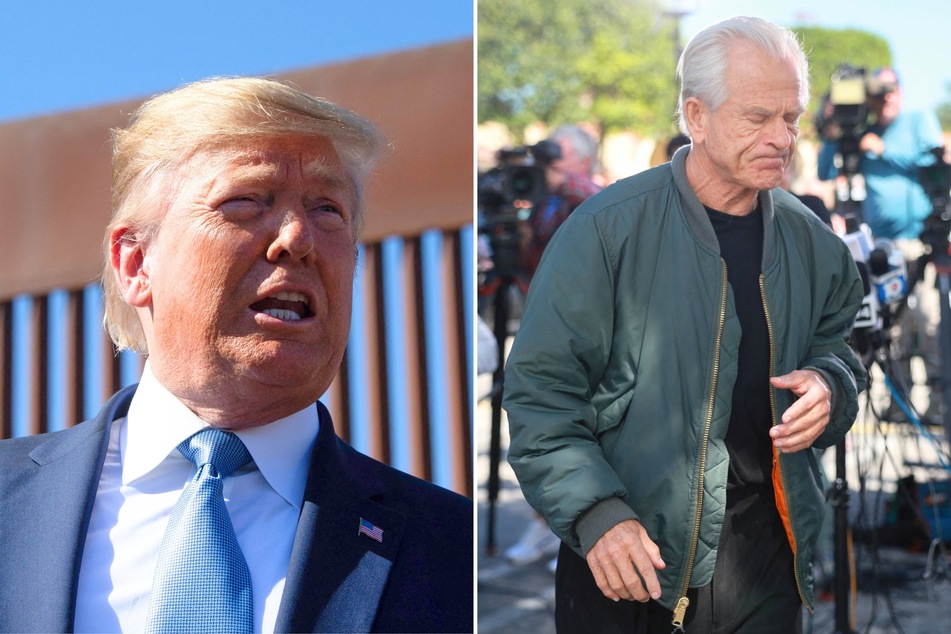 On Monday, Peter Navarro (r.), a former aid to Donald Trump, reported to prison to begin his prison sentence after he was found guilty of contempt of congress.