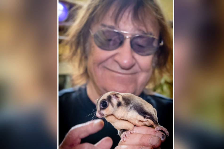 Dieter "Maschine" Birr (82) zusammen mit seinem Patentier "Maschinchen".
