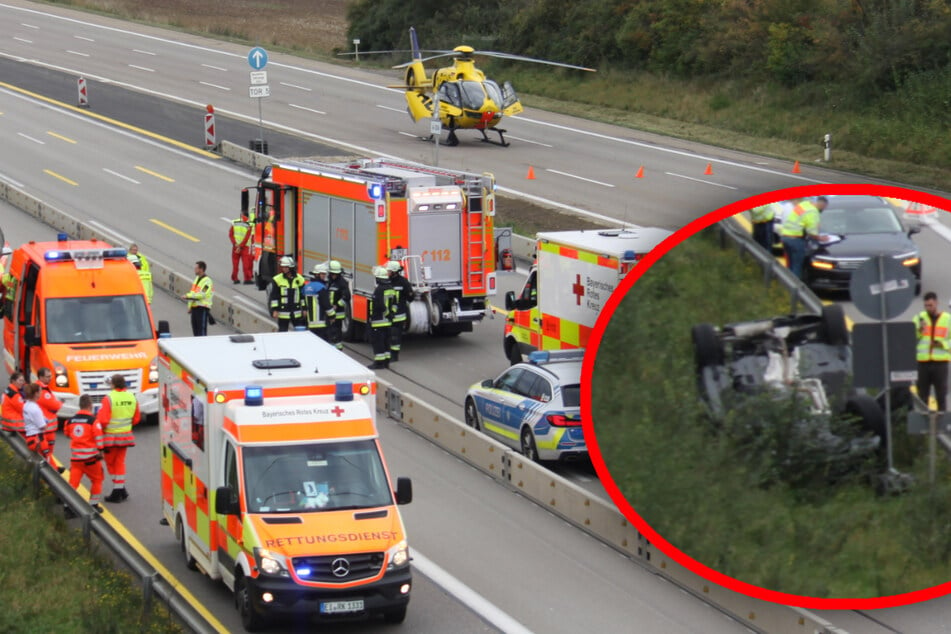 Unfall A9: Rentner verliert bei Baustelle auf A9 Kontrolle: Staus in beiden Richtungen