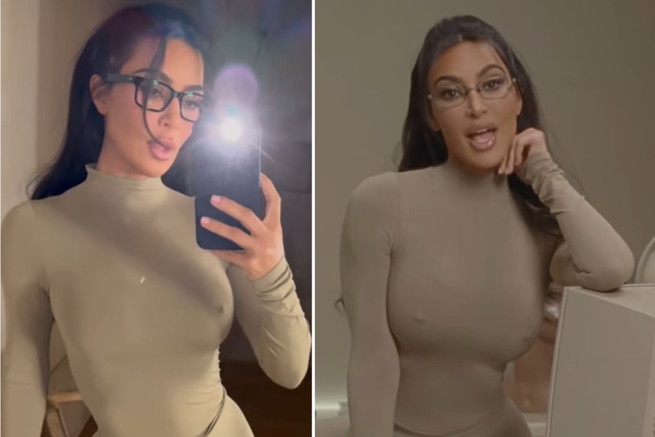 Kim Kardashian debuted the "Ultimate Nipple Bra" coming to SKIMS with a hilarious promo video.
