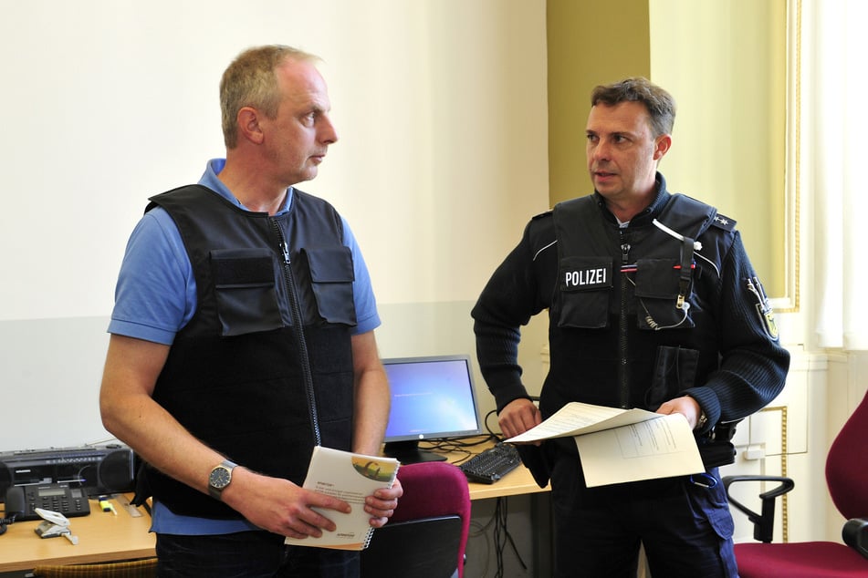 Mit der Bundespolizei ging Detlef Müller 2016 zusammen auf Streife.