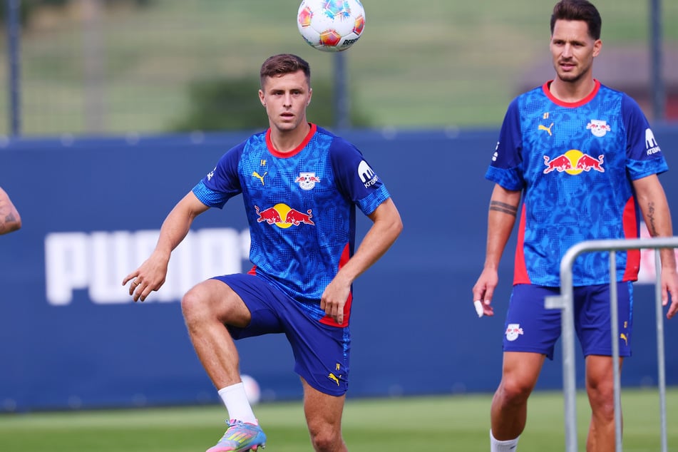 Christoph Baumgartner (l.) möchte in der neuen Saison richtig angreifen und sich bei RB Leipzig durchsetzen.