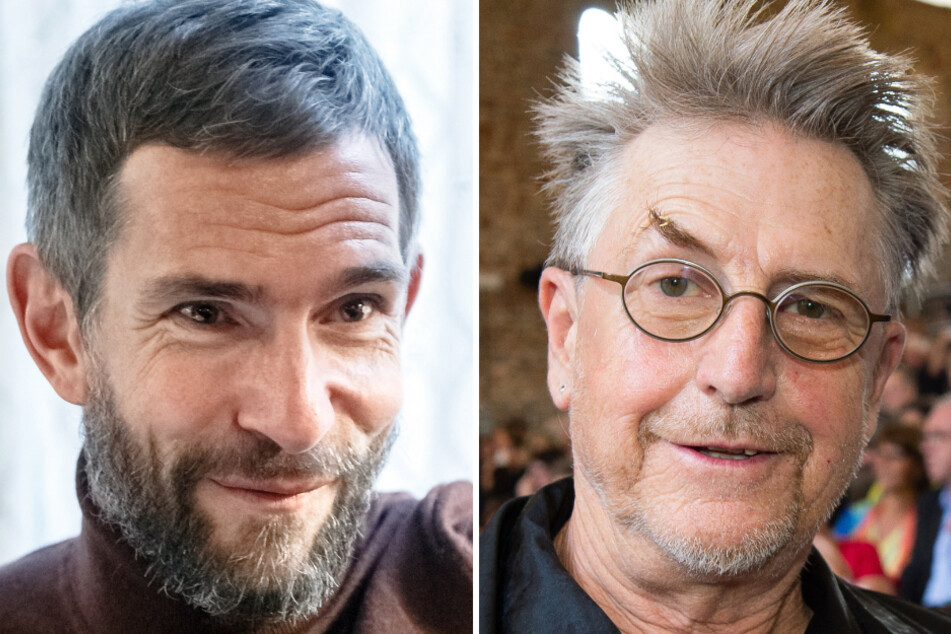 Der Journalist und Autor Micky Beisenherz (43, l.) und Schauspieler Martin Semmelrogge (65).