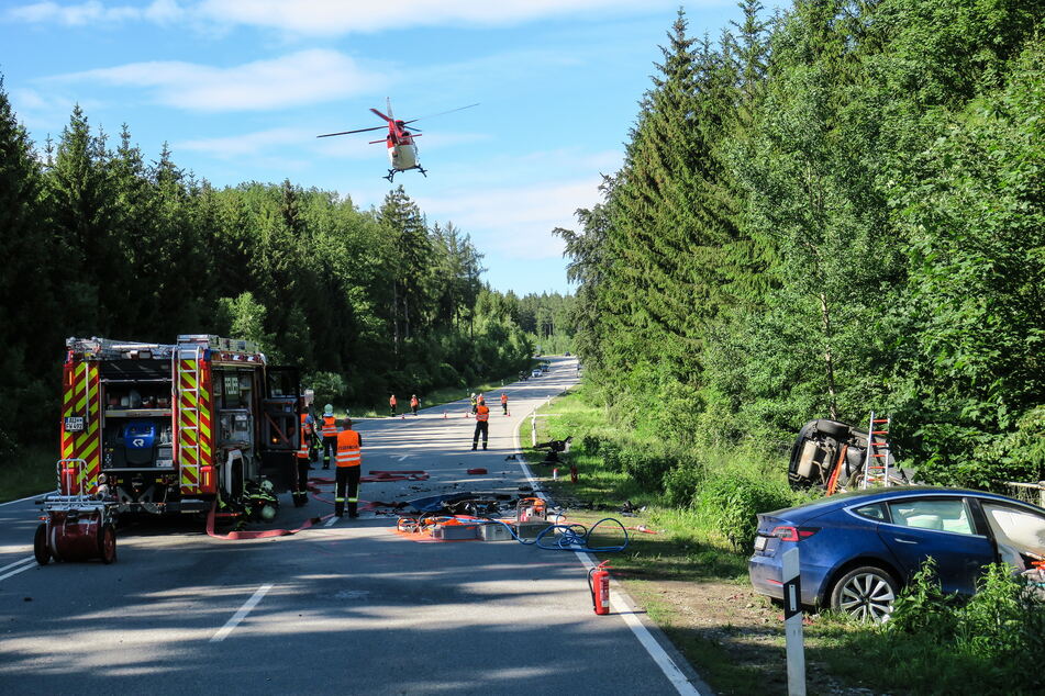 Der tödliche Unfall ereignete sich auf der S255 zwischen Aue und der Anschlussstelle Hartenstein.