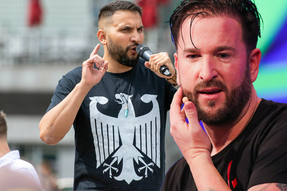 Kochbuchautor Attila Hildmann (40, l.) und Schlagersänger Michael Wendler (42) machten mit der Verbreitung von Verschwörungsideologien Negativschlagzeilen.