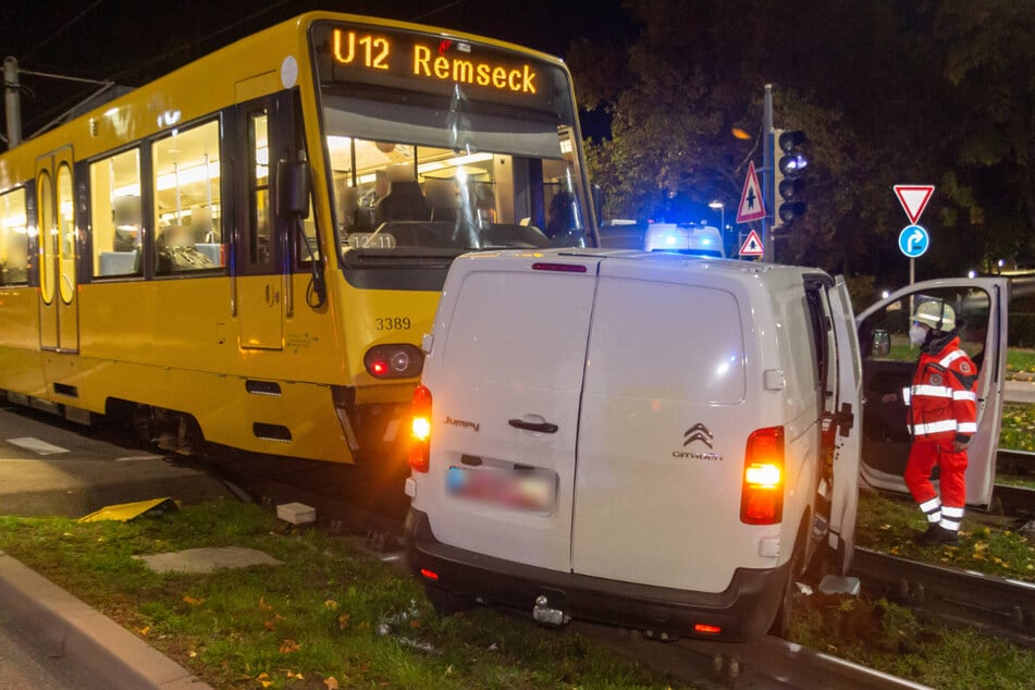 Die Unfallstelle am Dienstagabend.