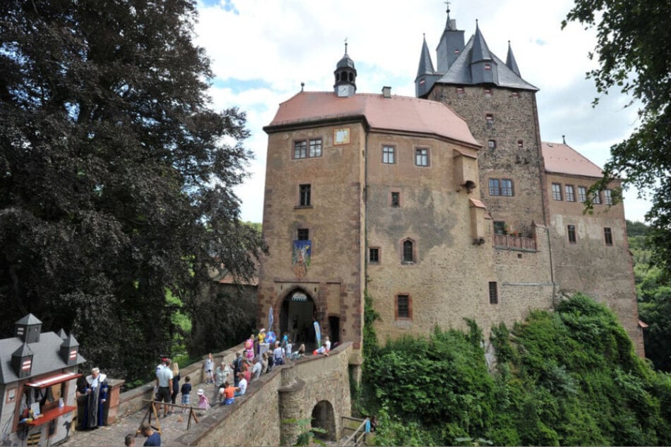Mittelalterlichen Burgfest zu Himmelfahrt auf Burg Kriebstein. (Archivbild)