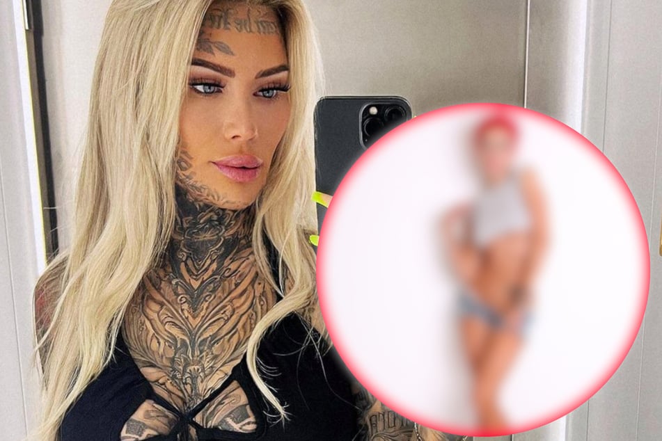 Most tattooed woman in Britain shares what she looked like before the ink