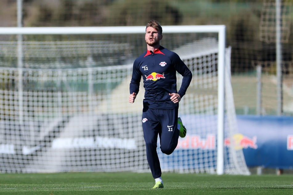 Timo Werner (29) im RB-Leipzig-Outfit am Cottaweg. Dieses Bild könnte es im Sommer möglicherweise noch einmal (kurzzeitig) geben.