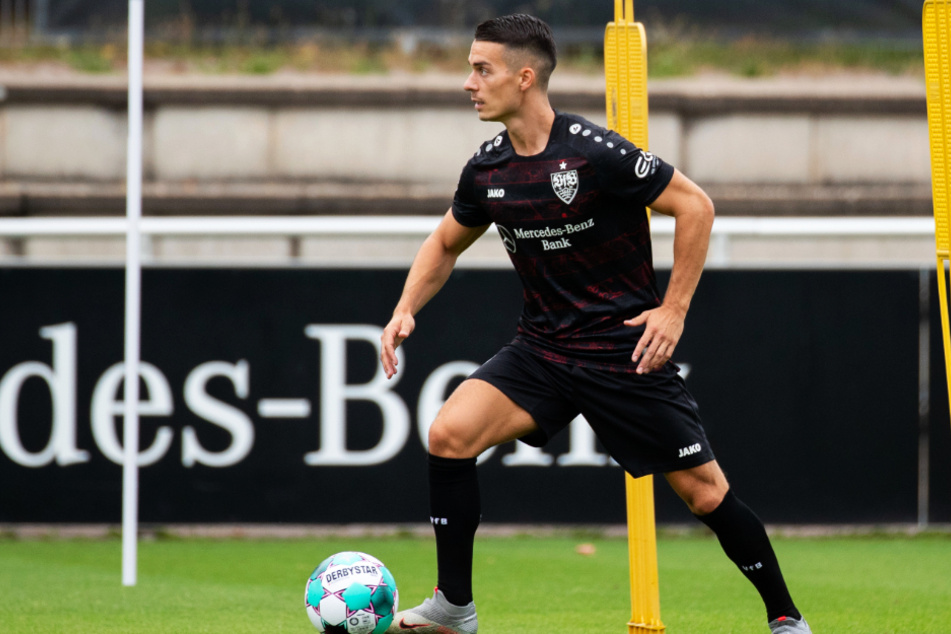 Hier am Ball: Erik Thommy (26).