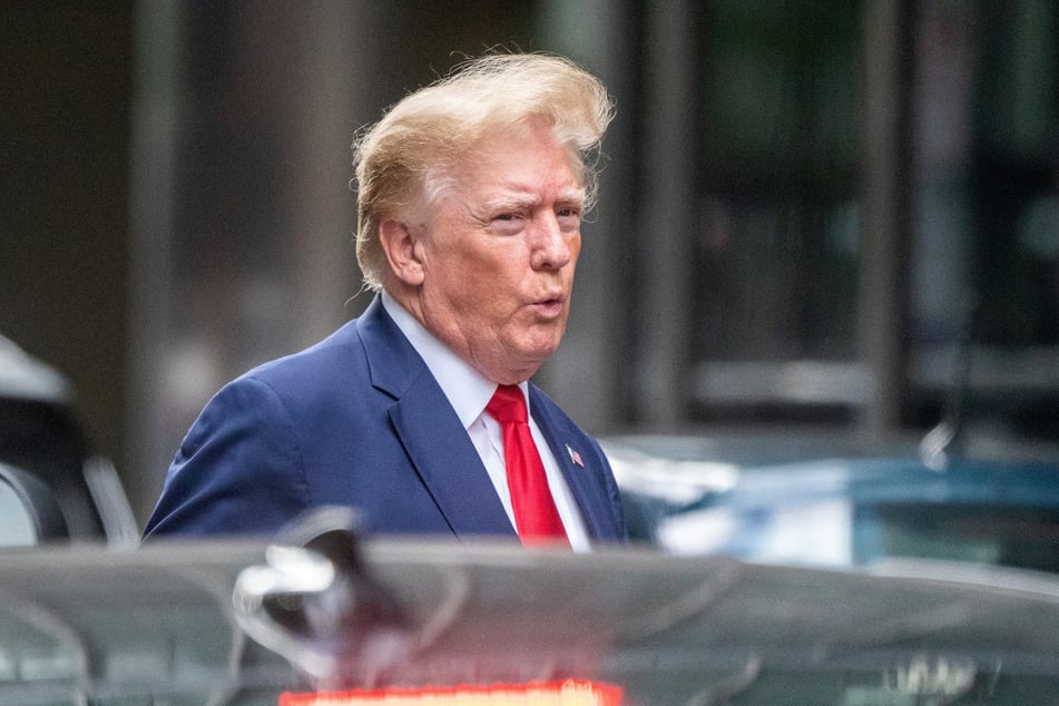 Donald Trump departs Trump Tower two days after FBI agents searched his Mar-a-Lago Palm Beach home.