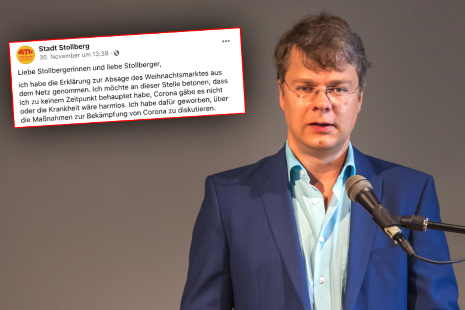 Stollbergs OB Marcel Schmidt (47, Freie Wähler) kritisierte in einem Brief an die Stollberger die Corona-Maßnahmen der Bundesregierung. Nun entschuldigte sich der 47-Jährige (Archivbild).