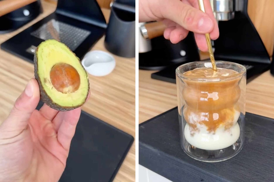 TikToker Ethan Rode makes a viral avocado iced latte!