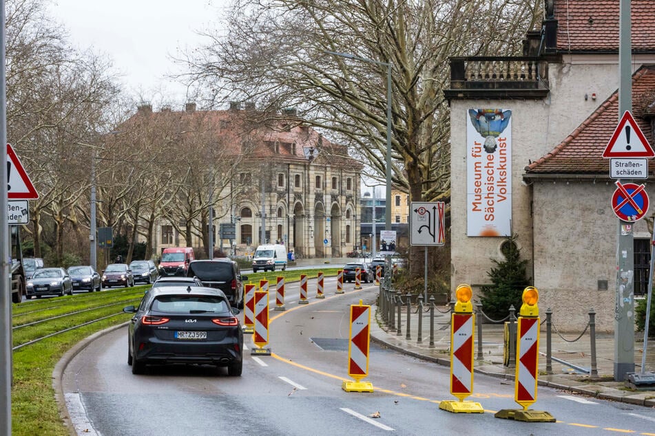 Hier die Gegenrichtung zum Goldenen Reiter.