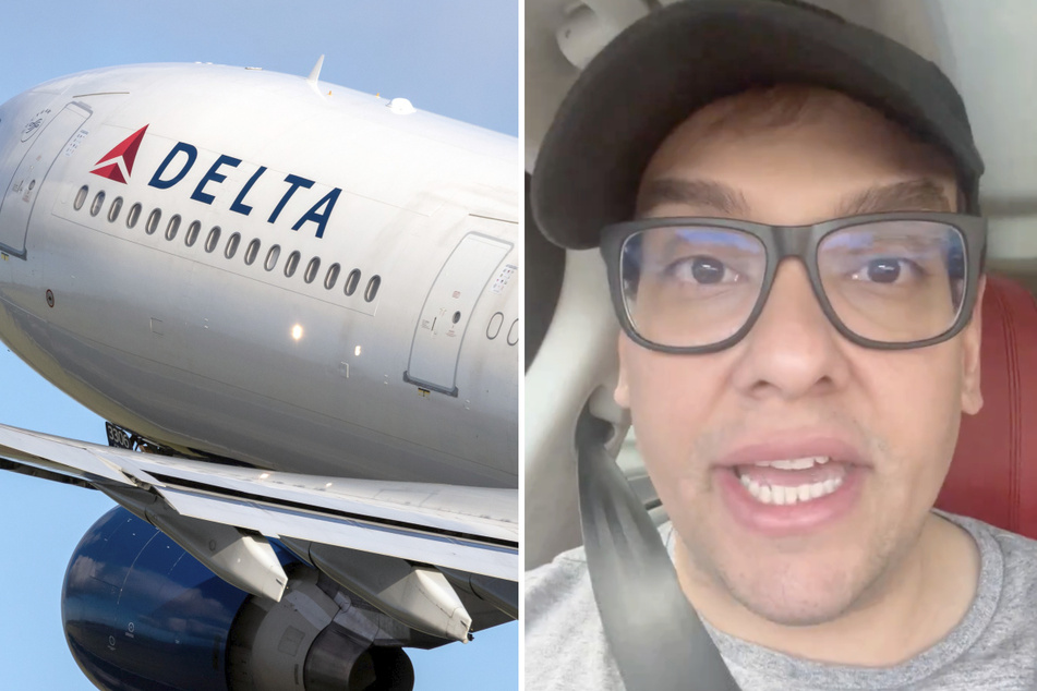 Former New York Rep. George Santos accused Delta Air Lines of transporting undocumented passengers in a new video.
