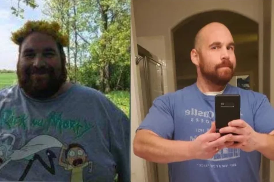 Reddit-Nutzer Ethan S hat 90 Kilo abgenommen.