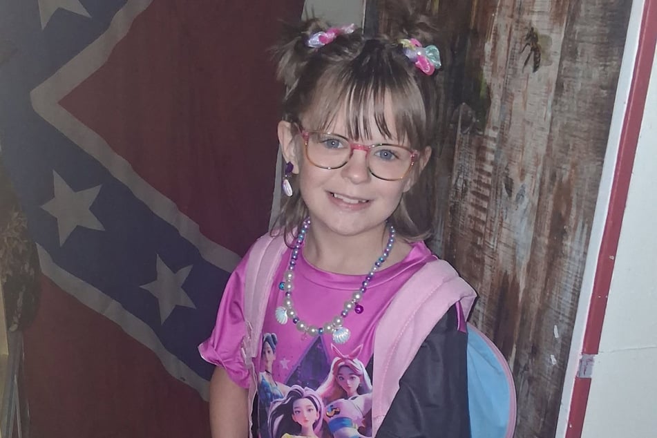 Amelia Freeland (8) leistete nach dem Unfall ganze Arbeit und half den anderen Kindern aus dem Auto.