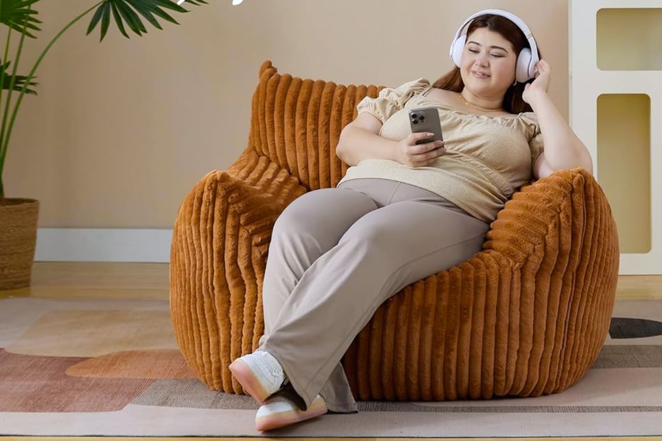 This comfortable giant bean bag chair is now on sale for $50 less!