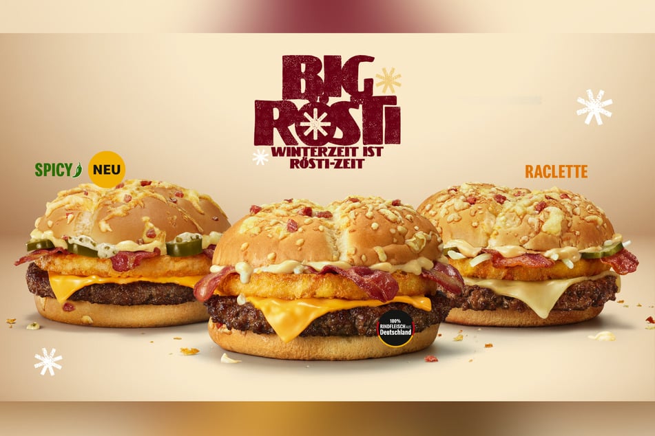 Vom 19. November bis zum 1. Januar kann man bei McDonald's den "Big Rösti" in drei Variationen bestellen.