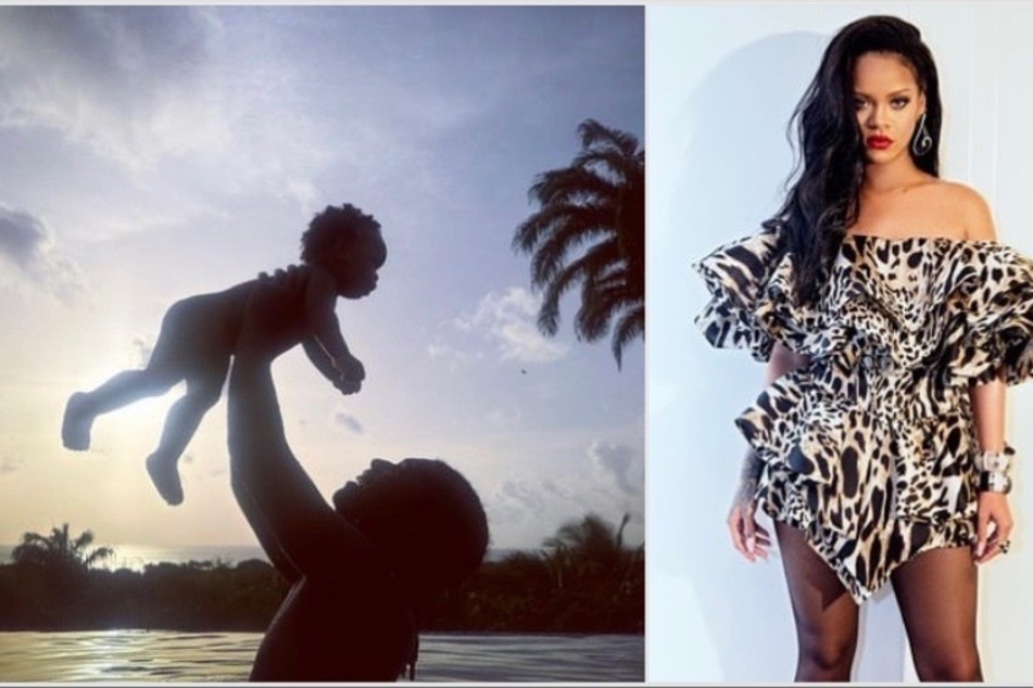 Rihanna is enjoying her time in Barbados with A$AP Rocky and their son RZA.