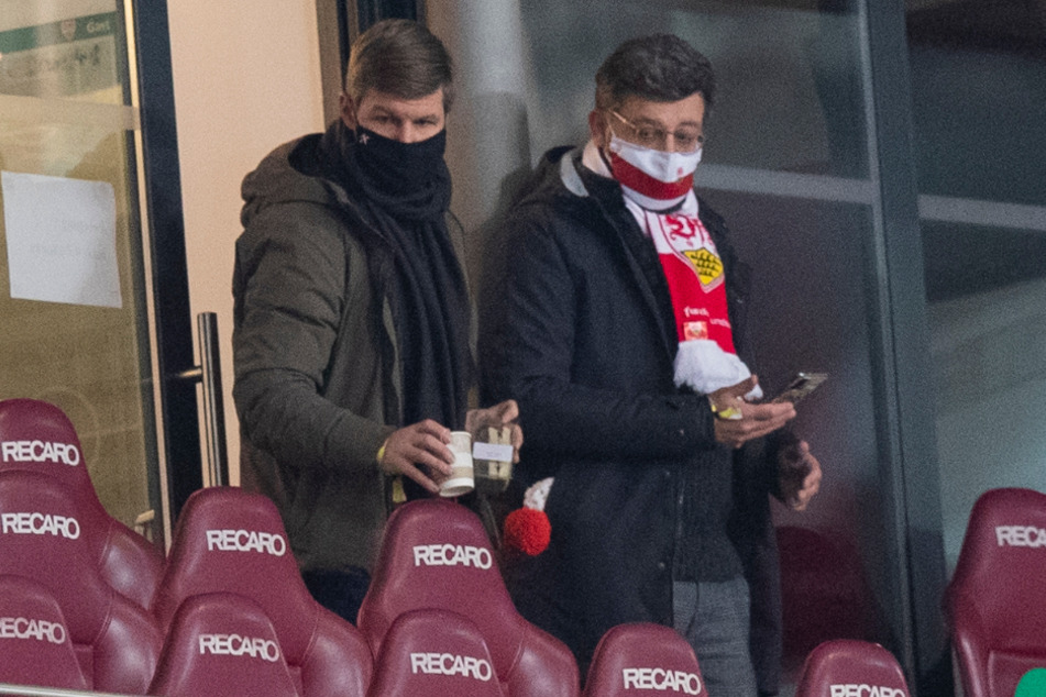 Zwischen ihnen krachte es zuletzt gewaltig: VfB-Vorstandsboss Thomas Hitzlsperger (l.) und Präsident Claus Vogt.