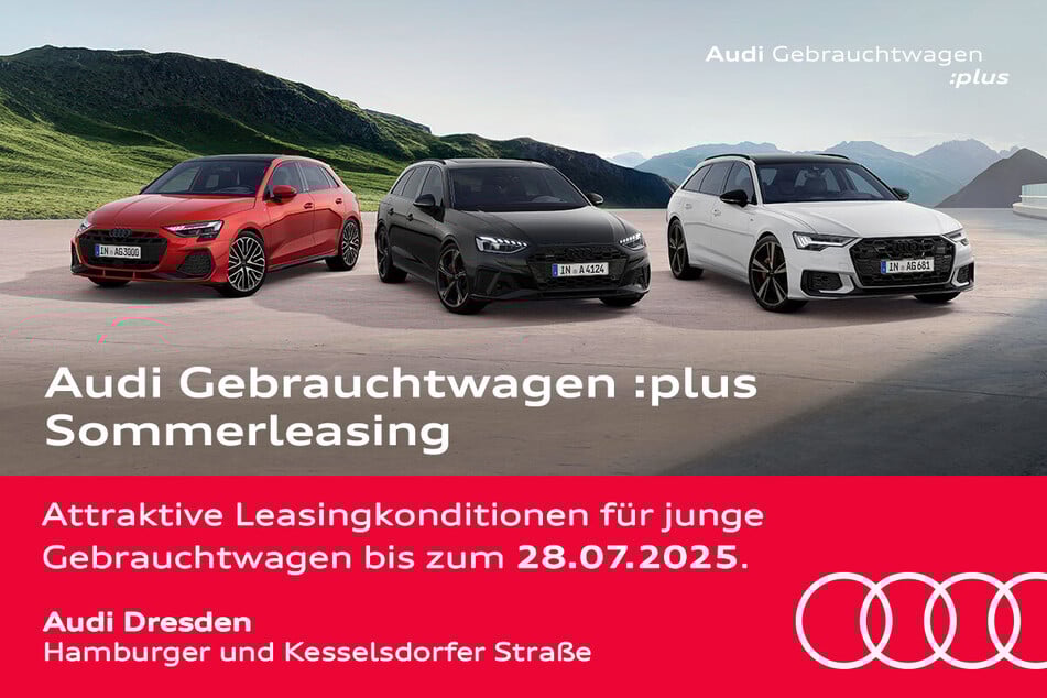 Lass Euch nicht das Audi Gebrauchtwagen :plus Sommerleasing in Dresden entgehen.