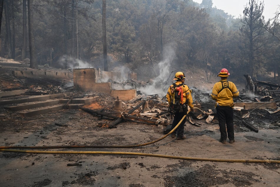 A wildfire in the hills near Los Angeles exploded overnight, torching dozens of homes as its footprint swelled 1,000% by Wednesday.