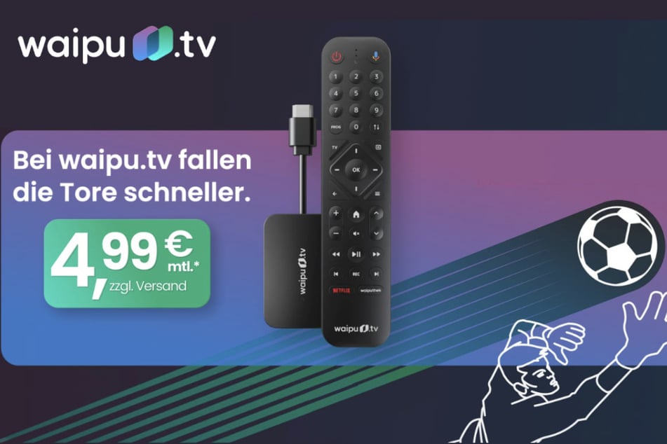 Mit waipu.tv erlebt Ihr ab nur 4,99 Euro pro Monat einen ereignisreichen Fußballsommer 2026.