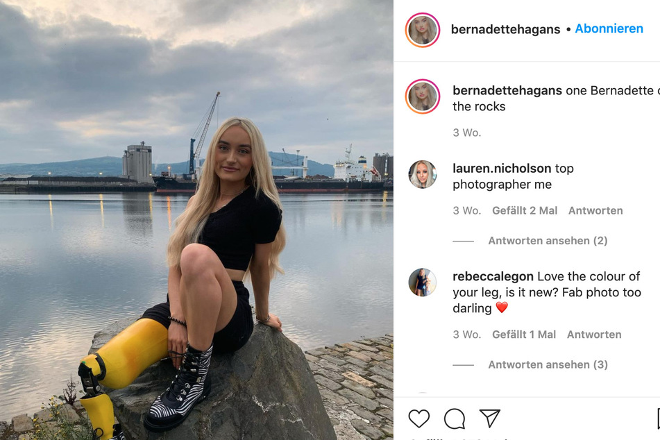 Auf Instagram schon ein Star - Model Bernadette Hagan.