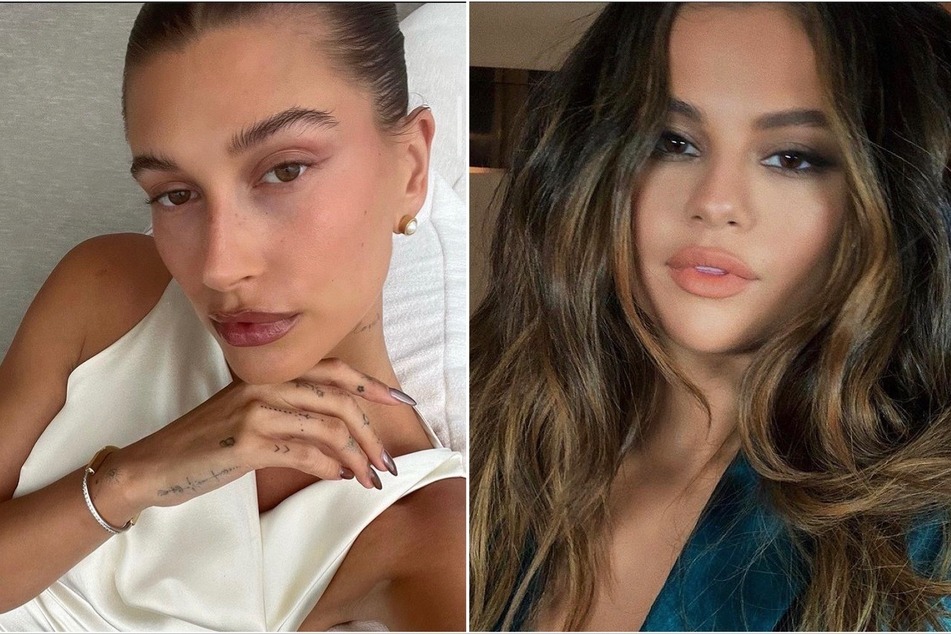 Selena Gomez (r.) spoke about being kind and why words matter after Hailey Bieber addressed their alleged "feud" earlier this week.
