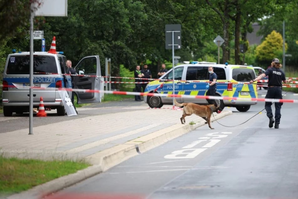 Die Polizei sperrte den Bereich rund um den Kindergarten am Dienstag weiträumig ab.