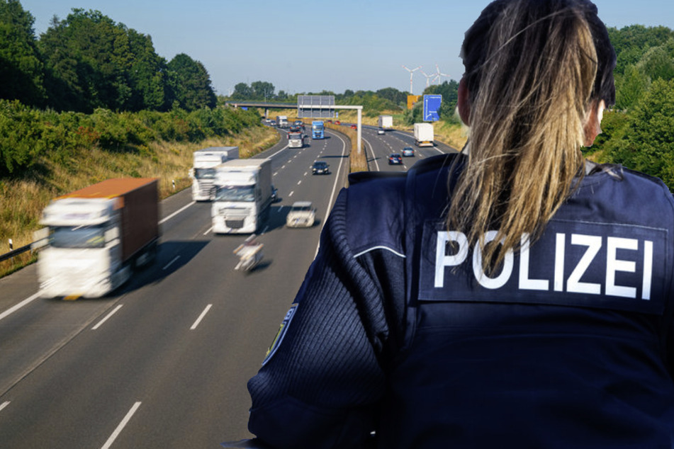 Die Polizei stoppte den Kleinbus mit den Jugendlichen auf der Autobahn. (Symbolbild)