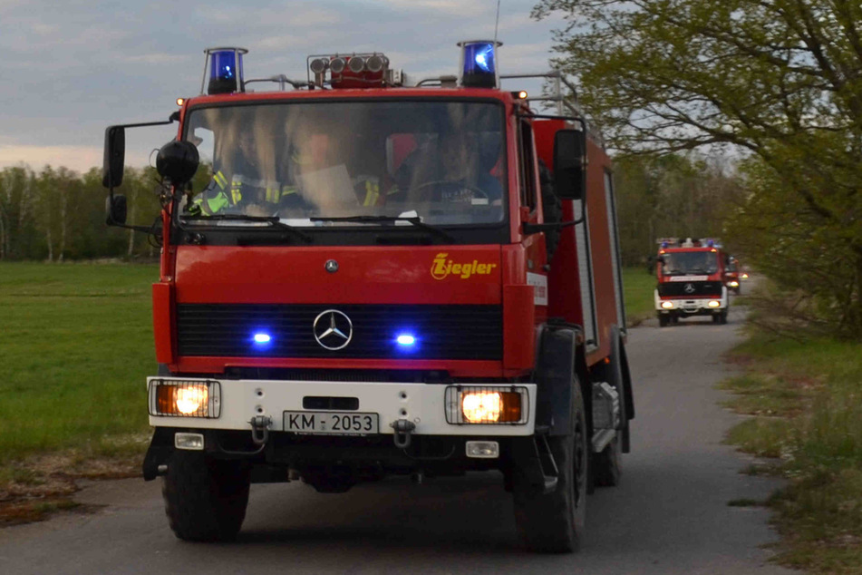 Mit zahlreichen Kräften rückte die Feuerwehr bereits am Freitagabend in der Königsbrücker Heide an - sie sind immer noch dort.