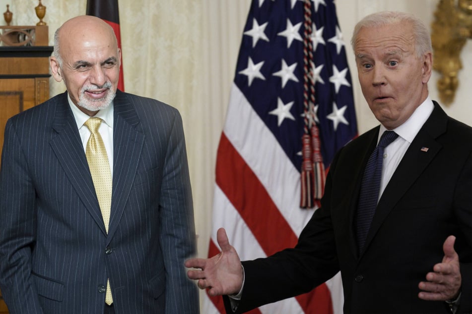 Joe Biden (r.) is set to welcome Afghan leaders Ashraf Ghani (l.) and Abdullah Abdullah at the White House on Friday.