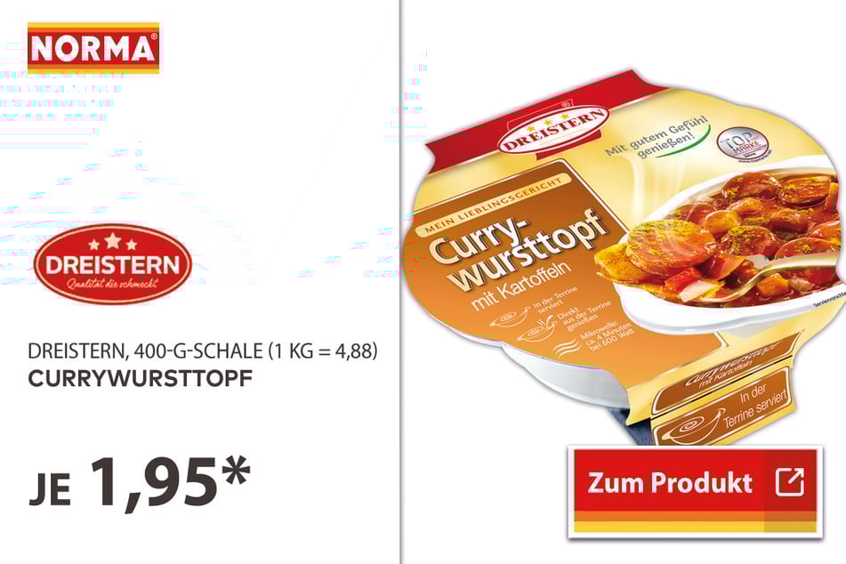 Currywursttopf für 1,95 Euro.
