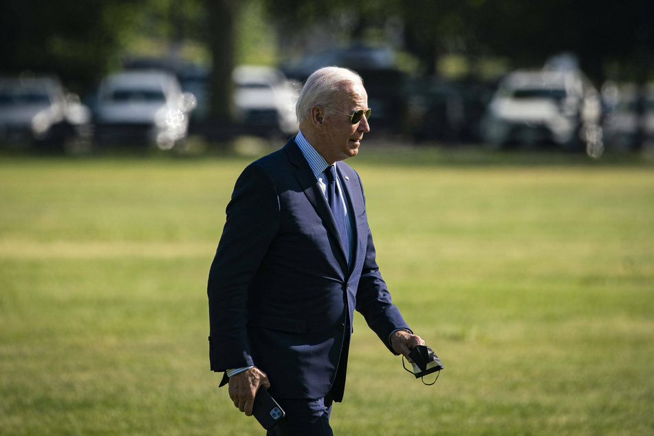 President Joe Biden walked across the Ellipse near the White House on Thursday, when he spoke about his plans to rebuild the economy.