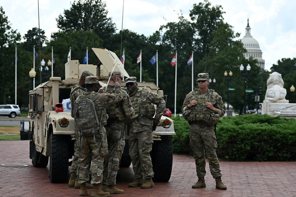 The Pentagon said Thursday that hundreds of National Guard troops have been mobilized in Washington DC.