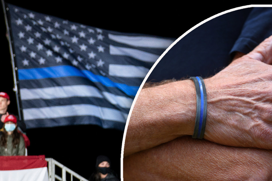 Symbol spaltet die Polizei: Wofür steht die "Thin Blue Line" wirklich?