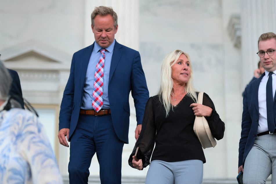 In social media posts on Monday, Marjorie Taylor Greene and Brian Glenn revealed they are now engaged amid their ongoing tiff with Donald Trump.