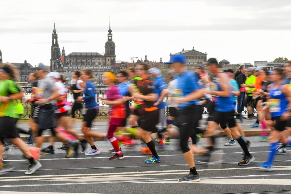 So viele wie noch nie: Gut 15.000 Läufer werden beim Dresden-Marathon dieses Jahr mitrennen.