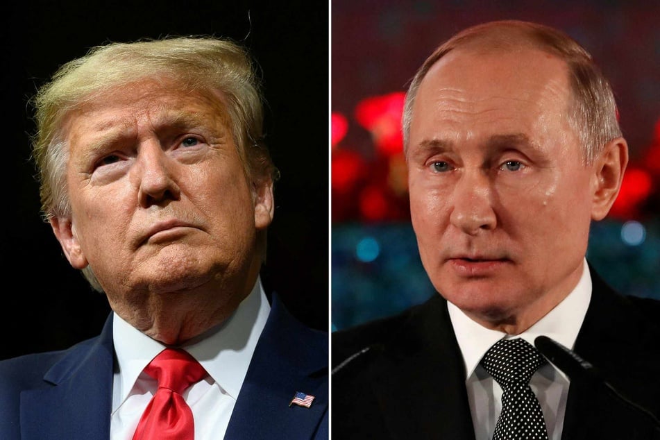 Russian President Vladimir Putin (r.) said Thursday that he took seriously Donald Trump's (l.) comments that he could bring about a quick end to the fighting in Ukraine.