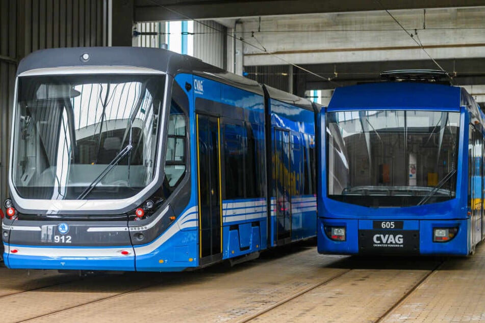 Ende März haben die neuen Bahnen den Testbetrieb in Chemnitz aufgenommen.